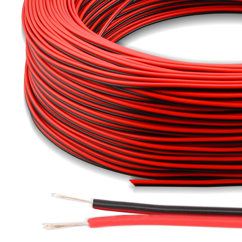 18AWG 2pin +- Power Wire Cable Copper Core For Single Color LED Strip Lighting 1meter by sale